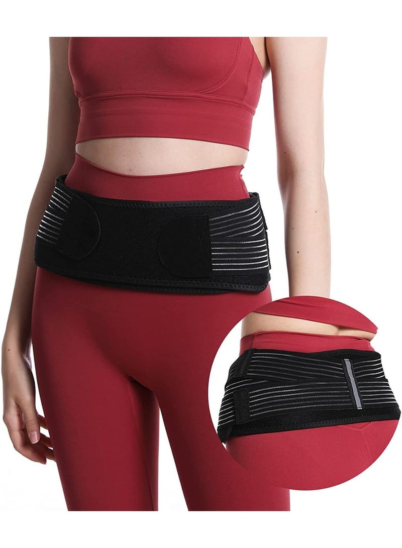 MAKINGTEC Sacroiliac SI Joint Hip Belt for Women and Men, Lower Back Support Brace Hip Braces for Hip Pain Alleviate Sciatic Anti-Slip Sacroiliac Belt Pilling-Resistant Pelvic Belt - Image 1